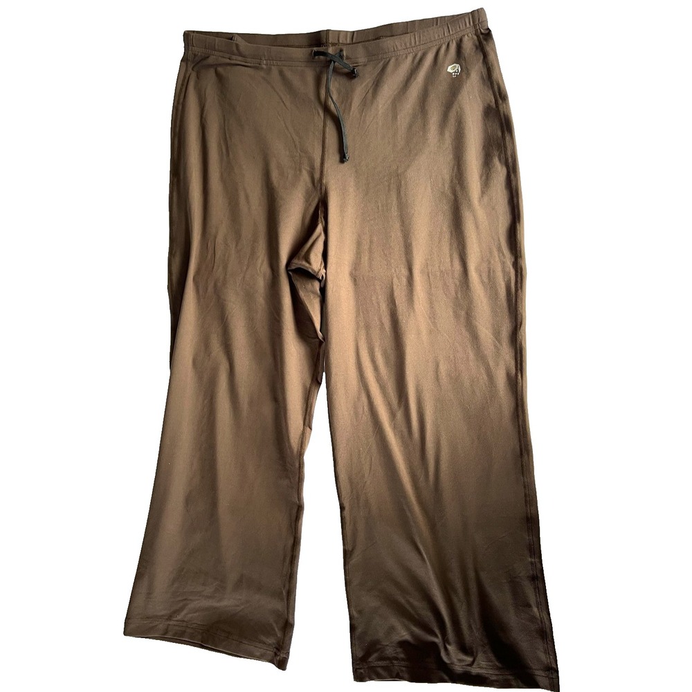 Mountain Hard Wear Pants Womens Large Flare Wide Leg Drawstring Outdoor Made USA